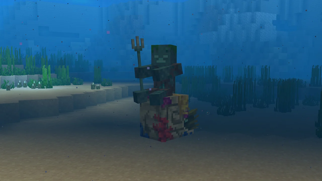 Зомби-Наутилус в Майнкрафт 1.21.11